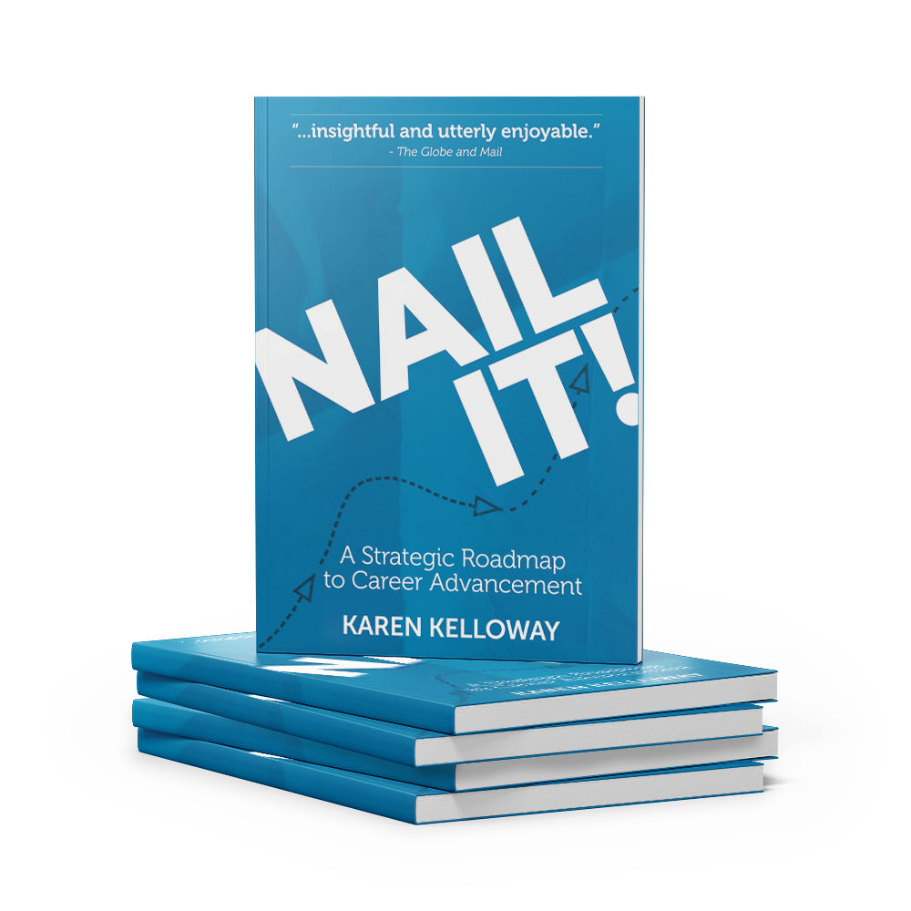 A stack of books "Nail IT!" books